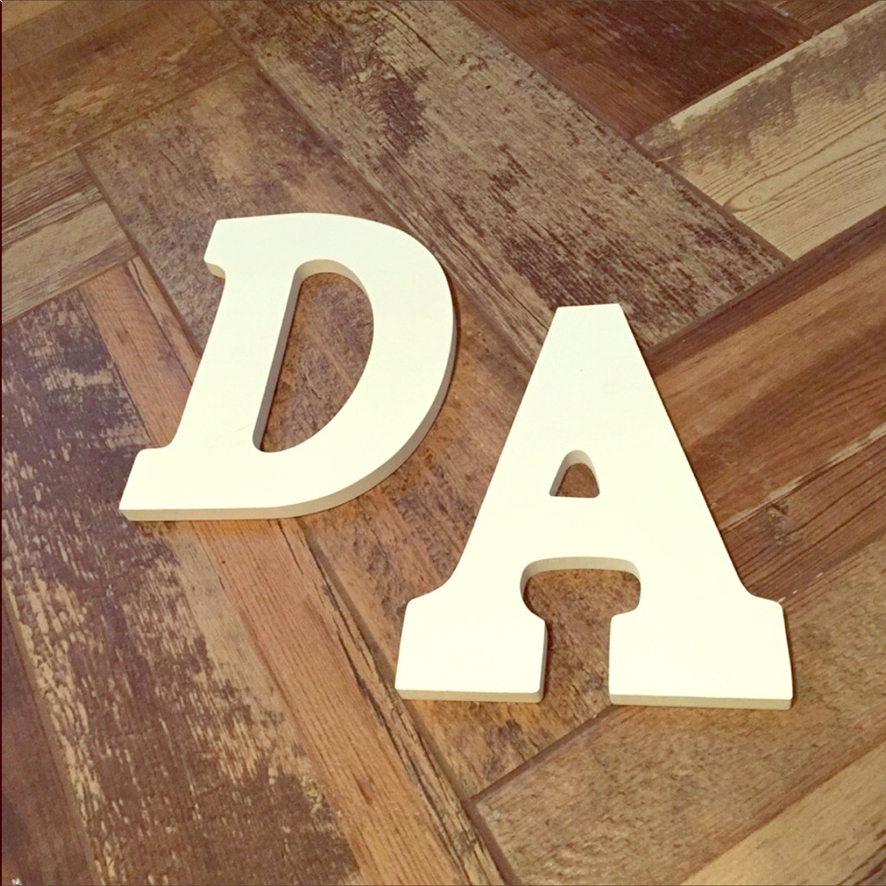 Father's day idea! Decorative letters "D" and "A"